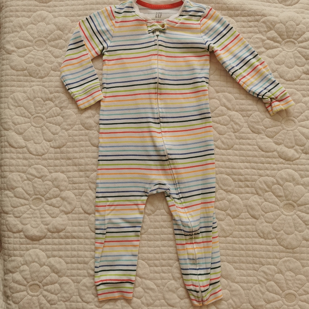 🌺SOLD🌺Gap Baby 100% Organic Cotton First Favorite One-Piece 18-24m - Picture 7 of 8